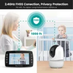 SM43A 4.3inch Color Display Night Vision Smart Zoom Baby Monitor Camera - Image 4