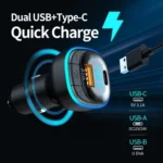 C33 Car Charger Quick Charge Type C Fast Charging Phone Adapter - Image 5