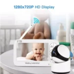 DY55A Built-in Lullabies Video Babyphone 5 inch Screen Digital Wireless Baby Monitor Camera - Image 3