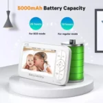 DY55A Built-in Lullabies Video Babyphone 5 inch Screen Digital Wireless Baby Monitor Camera - Image 6