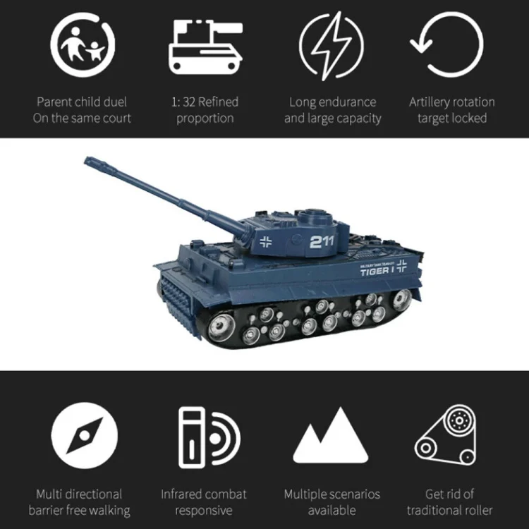 SYA002106701_B3.webp MoFun 369  Remote Control Tank 1:32 Four-way RC Vehicle - Image 6