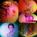 RLD-021 Rainbow Sunset Projector LED USB Bluetooth Wifi RGB Night Light - Image 5