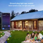 CP01 Outdoor WIFI Smart APP Control Garden Lamp Music Sync Outdoor Ground Lights - Image 3