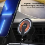 T09 2 in 1 Transparent Car Magnetic Wireless Charger 15W Fast Charging Stand - Image 2
