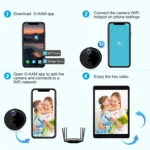 R10 4K HD Night Vision Cell Phone Remote Camera WiFi Webcam Home Network Monitor Camera - Image 6