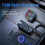 YQ3 66W Super Fast Charging 5 Port Rear Seat Extended Car Charger - Image 3