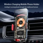A6 Car Automatic Clamping Phone Holder 15W Magnetic Wireless Charger - Image 3