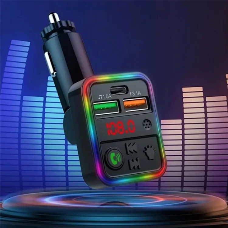 SYA0023551_3.webp P18 Double USB Cigarette Lighter Bluetooth Car MP3 Music Player Hands-Free Calling Car Audio Device - Image 4