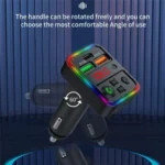 P18 Double USB Cigarette Lighter Bluetooth Car MP3 Music Player Hands-Free Calling Car Audio Device - Image 6