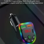 P20 Dual USB Port Car Bluetooth Hands-Free Calling Car MP3 Audio Digital Display USB Car Charger - Image 6