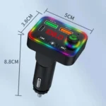 P4 Car FM Transmitter PD Fast Charger Car Charger Support U Disk Bluetooth Hands-free Calling - Image 2