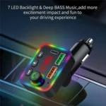P4 Car FM Transmitter PD Fast Charger Car Charger Support U Disk Bluetooth Hands-free Calling - Image 3