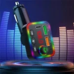 P4 Car FM Transmitter PD Fast Charger Car Charger Support U Disk Bluetooth Hands-free Calling - Image 4