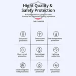 P6 Smart Bluetooth Calling Car Wireless MP3 Audio Device Colorful Ambient Lights Car Charger - Image 2