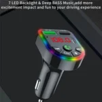 F20 Car MP3 Player PD + Fast USB Charger Handsfree Bluetooth FM Transmitter Car Kit Adapter - Image 6