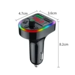 F21 PD + USB Car Charger Bluetooth Car Adapter Handsfree Call FM Transmitter MP3 Music Player - Image 4