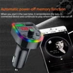F21 PD + USB Car Charger Bluetooth Car Adapter Handsfree Call FM Transmitter MP3 Music Player - Image 6
