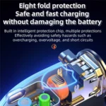 K15 Car Adapter 3 in 1 Stretchable Cable 22.5W Quick Charge Cigarette Lighter Dual USB Ports - Image 6