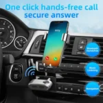 With Type-C Input TF Card Slot Hands-Free AUX Car Bluetooth Receiver - Image 3