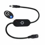 JUNSUNMAY DC 5.5mmx2.1mm LED Touch Inline Dimmer Switch Controller for Single Color, Length 30cm - Image 5