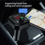 Dual USB Ports Car MP3 Player Automatic Power-off Memory Bluetooth Call FM Transmitter - Image 4