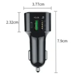 Colorful light Car Hands-free Call Bluetooth Receiver Support U Disk MP3 Player - Image 2