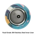 JUNSUNMAY Geometric Patterns Coating 304 Stainless Steel 550ml Water Vacuum Bottle - Image 4