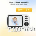 MC632A 2 Way Voice Talk Temperature Monitoring Baby Camera 3.2 inch Screen Baby Monitor - Image 2