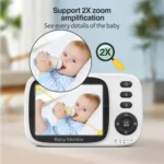 MC632A 2 Way Voice Talk Temperature Monitoring Baby Camera 3.2 inch Screen Baby Monitor - Image 3