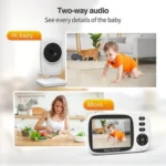 MC632A 2 Way Voice Talk Temperature Monitoring Baby Camera 3.2 inch Screen Baby Monitor - Image 8