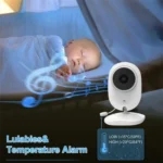 Temperature Detection 2 Way Voice Baby Security Video Camera 2.8-inch LCD Baby Monitor - Image 7