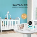 D031 2 Way Voice Built-in Lullabies Home Baby Security Camera 3.2-inch LCD Baby Monitor - Image 2