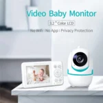 D031 2 Way Voice Built-in Lullabies Home Baby Security Camera 3.2-inch LCD Baby Monitor - Image 3