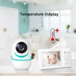 D031 2 Way Voice Built-in Lullabies Home Baby Security Camera 3.2-inch LCD Baby Monitor - Image 7