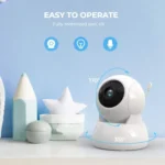 Infrared Night Vision Two-way Intercom Baby Monitor 5-inch Wireless Digital Monitor - Image 3