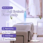 HD-AL10 UV Manicure Eyelash Beauty Floor Lamp Focus Adjustment Touch Dimming with Foot Switch - Image 2
