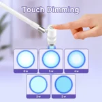 HD-AL10 UV Manicure Eyelash Beauty Floor Lamp Focus Adjustment Touch Dimming with Foot Switch - Image 3