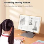 LS15 For 10-17 inch Devices Tablet Stand Aluminum+ABS Adjustable Desktop Holder with Clip - Image 5