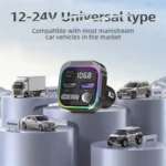 C54 PD 30W Dual USB Car Charger Alloy Car Bluetooth Adapter FM Transmitter MP3 Player - Image 7