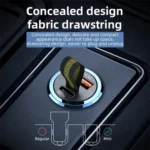 A1 QC 3.0+PD 30W Dual Car Charger Hidden Car Cigarette Lighter Phone Fast Charging Adapter - Image 3