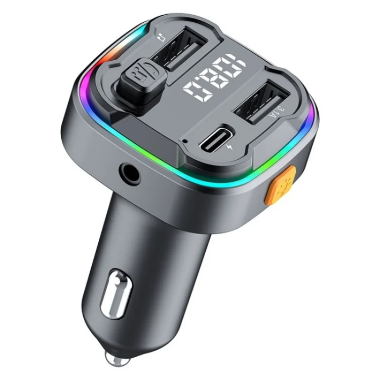 SYA0025852.webp C3 Dual USB Car Charger Bluetooth Hands-free Call Adapter FM Transmitter Car MP3 Music Player - Image 1