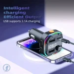 C3 Dual USB Car Charger Bluetooth Hands-free Call Adapter FM Transmitter Car MP3 Music Player - Image 4