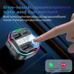 C3 Dual USB Car Charger Bluetooth Hands-free Call Adapter FM Transmitter Car MP3 Music Player - Image 5