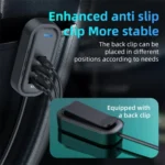 K5 3 USB Fast Charging Car Charger 66W Extension Cord Design 5 Ports Charging Adapter - Image 5