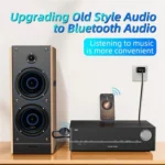 W8 With Telescopic Cable Car Audio Adapter Bluetooth Receiver FM Transmitter - Image 5