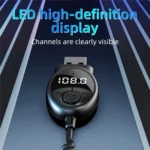 W8 With Telescopic Cable Car Audio Adapter Bluetooth Receiver FM Transmitter - Image 6