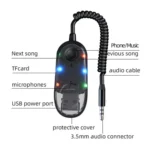 W9 Car Bluetooth Music Receiver USB Bluetooth 5.3 Adapter Wireless Audio Receiver - Image 3
