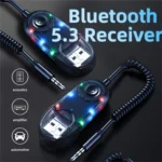 W9 Car Bluetooth Music Receiver USB Bluetooth 5.3 Adapter Wireless Audio Receiver - Image 4