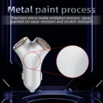 A2 2 USB + 2 Type-C Phone Fast Charging Power Adapter 78W Y-Shaped Car Charger - Image 8