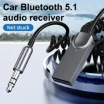 M02 3.5mm AUX Car Audio System Wireless Adapter Car Bluetooth Hands-Free Call Spring Cord - Image 5
